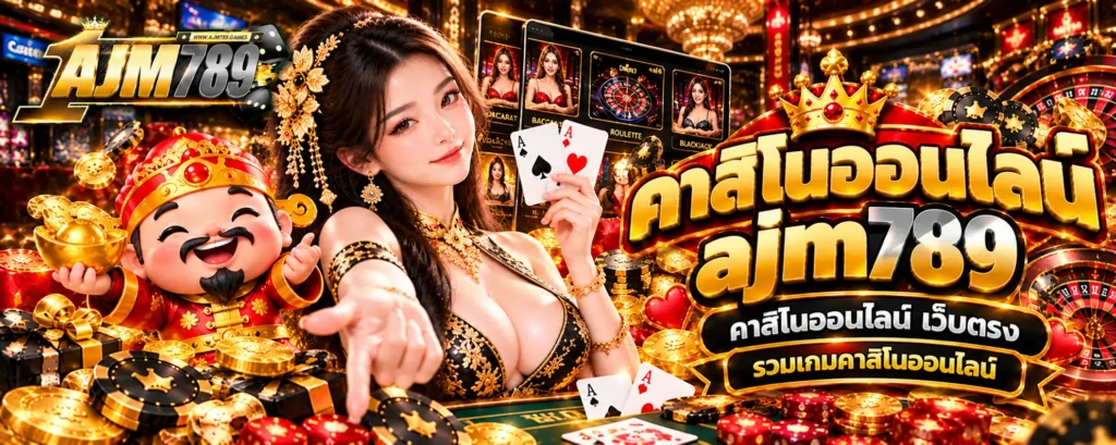 คาสิโนออนไลน์ ajm789 คาสิโนออนไลน์ เว็บตรง รวมเกมคาสิโนออนไลน์